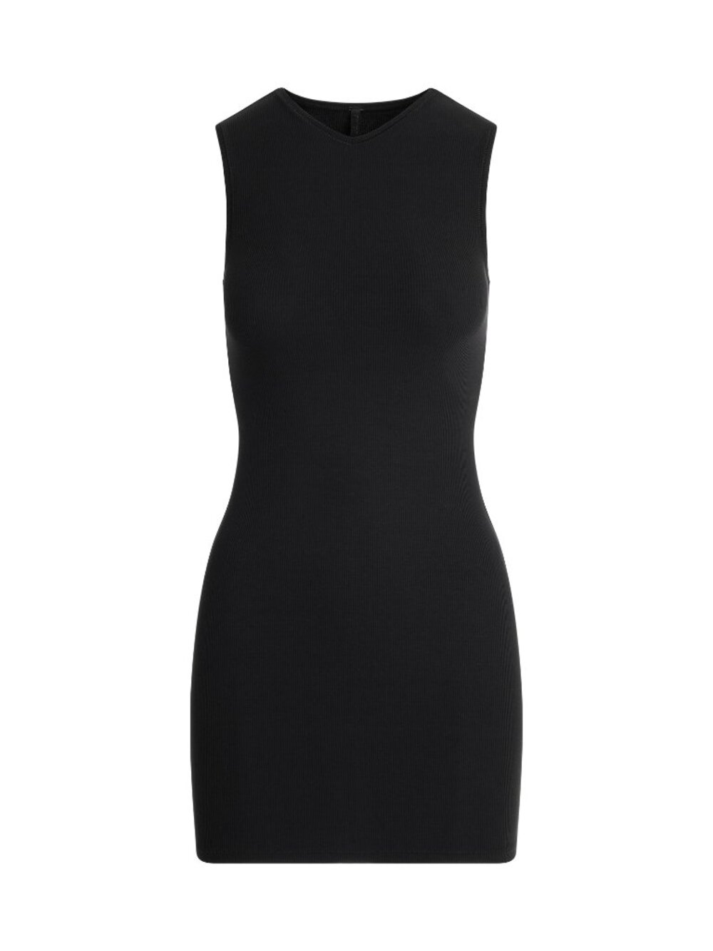 SKIMS Soft Lounge V Neck Tank Mini Dress Onyx Size M NWT